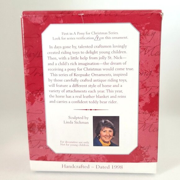 Hallmark Keepsake Ornaments Lot of 5-Curius the Elf, 2 Santas, Pony, USA Snowman - Picture 15 of 16